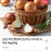 25년 무안 햇양파 단단하고 이삭한 국내산 5kg(소)