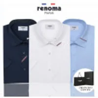 레노마 남성 스판 반소매 드레스셔츠