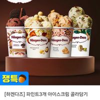하겐다즈 파인트 3개
