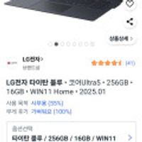 LG전자 2025 그램 Pro AI 16 WQXGA 코어Ultra5 애로우레이크 윈도우 11
