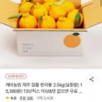 깨비농원 제주 정품 한라봉 2.5kg(실중량)