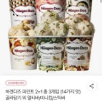 하겐다즈 파인트 2+1 총 3개입 (14가지 맛) 골라담기