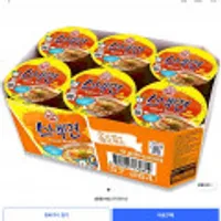 오뚜기 스낵면 컵 62g, 6개