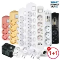 국산 안전 멀티탭 고용량 T자3구 화이트 2개