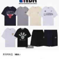 엔비에이 남녀공용 팀별로고 빅아트웍 반팔티셔츠 외 8종