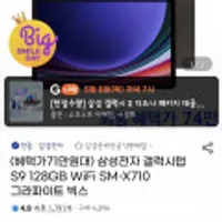 삼성전자 갤럭시탭 S9 WIFI 128GB
