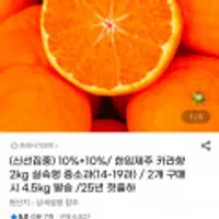 제주 카라향 2kg 실속형 중소과 14-19과
