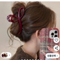 대형 상어 집게핀 올림머리 고정핀 13cm