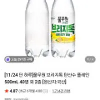 풀무원 브리지톡 탄산수 플레인 500ml 40병 외 2종