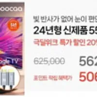 이스트라 쿠카 스마트 TV 43인치~65인치 등