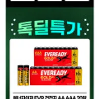 에너자이저 EVR 알카라인 건전지 AA, AAA 20알