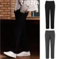 지오지아 테이퍼드핏 약기모 사방스판 슬랙스