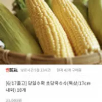 초당옥수수 특상 17cm내외 10개
