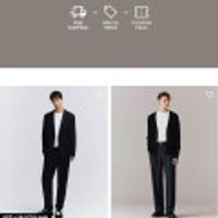 컨셉원 울 재질 테이퍼드핏/와이드핏 슬랙스