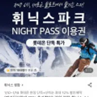 강원 평창 휘닉스 스노우파크 야간 리프트 이용권