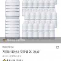 지리산 물하나 무라벨 2L x 24병