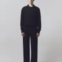 울 와이드핏 밴딩 팬츠