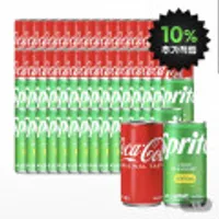 10%적립)코카콜라+스프라이트_190ml 60캔 (각 30개)