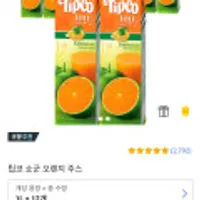 팁코 쇼군 오렌지쥬스 1리터 x12개 재입고요