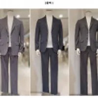 레노마 S/S 카키그레이 쿨맥스 캐주얼 스판 셋업