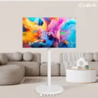 이동식TV 32인치 FHD QLED 거치대세트