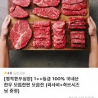 정직한우실장 1++ 한우 준특수 400g (보섭살 + 삼각살)