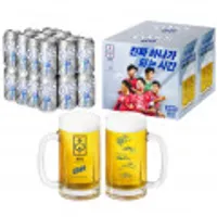 카스0.0제로 355ml 24캔 축구국가대표 싸인전용잔 2개증정