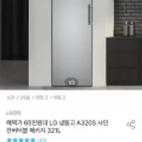 LG 컨버터블 냉동고 321L A320S (
