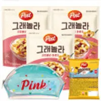 포스트 그래놀라 크랜베리 아몬드 시리얼 570g 3개 +홀로그램파우치+크리치오쿠키30g