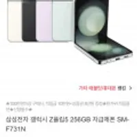 삼성전자 갤럭시 Z플립5 256gb 자급제폰