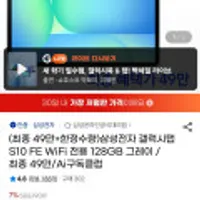 삼성전자 갤럭시탭 S10 FE 와이파이 전용