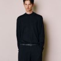 울 모크넥 스웨터