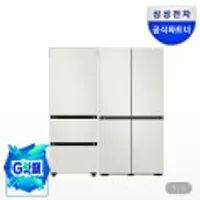 삼성 비스포크 키친핏 냉장고 김치냉장고 세트 코타화이트