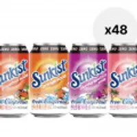 썬키스트 제로 소다 355ml 4종 2박스 48입