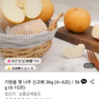 햇 나주 신고배 3kg (4-6과)