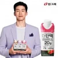 빙그레 더단백 드링크 딸기 단백질 프로틴음료 250ml 18팩