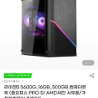 라이젠5 5600g 16g 500 /케이스 RGB1 주문가능