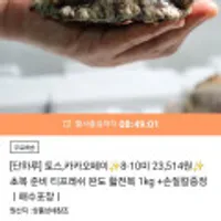 완도 활전복 1kg 8-10미