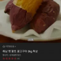 해남 햇 황토 꿀고구마 3kg 특상