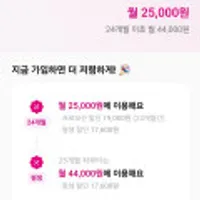 100기가 24개월 알뜰요금제