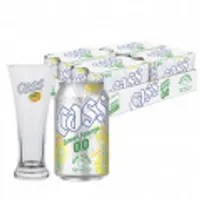 카스 제로 레몬 스퀴즈0.0 330ml 24캔 + 칵테일잔 2개 증정