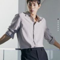 컨셉원 린넨 라이크 릴렉스핏 셔츠