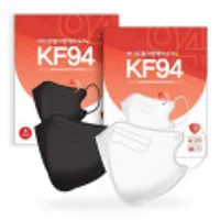 더나은 KF94 새부리형 마스크, 대형 블랙, 100개입 1개입