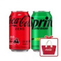 코카콜라 제로350ml 캔(24입)+스프라이트제로350ml 캔(24입)+코카콜라토트백 증정 /무료배송