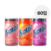 썬키스트 오렌지소다/제로자두자몽소다/제로복숭아레몬소다 190ml 60캔