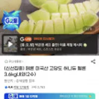 미국산 고당도 허니듀 멜론 3.6kg내외(2수)