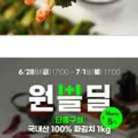국내산 100% 쪽파 파김치 1kg
