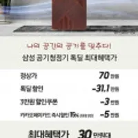삼성 비스포크 큐브에어 공기청정기 무풍 AX053B812HSD