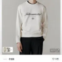 컨셉원 프린트 테리 크루넥 맨투맨