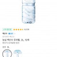 백산수 무라벨 2L x 12개